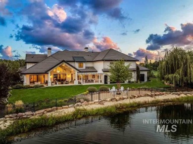 Welcome to this stunning waterfront estate in the prestigious on SpurWing Country Club in Idaho - for sale on GolfHomes.com, golf home, golf lot