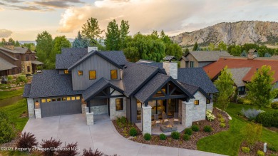 Stunning views of Mt. Sopris and nestled up to a peaceful pond on Aspen Glen Club in Colorado - for sale on GolfHomes.com, golf home, golf lot