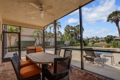 Stunning enlarged updated patio with screened in enclosure on Frenchmans Creek Country Club in Florida - for sale on GolfHomes.com, golf home, golf lot