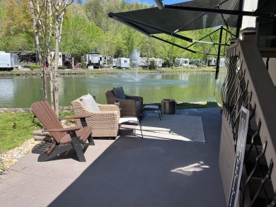 Beautiful lakefront lot with ornamental tree and nice patio for on Bent Creek Golf Course in Tennessee - for sale on GolfHomes.com, golf home, golf lot