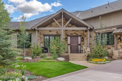 This welcoming property is nestled in the peaceful Roaring Fork on Aspen Glen Club in Colorado - for sale on GolfHomes.com, golf home, golf lot
