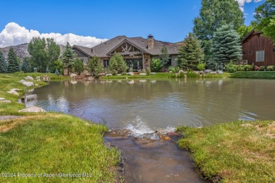 This welcoming property is nestled in the peaceful Roaring Fork on Aspen Glen Club in Colorado - for sale on GolfHomes.com, golf home, golf lot