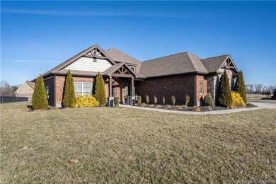 This beautifully designed Discovery Built one-story home offers on Champions Pointe Golf Course in Indiana - for sale on GolfHomes.com, golf home, golf lot