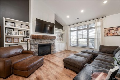 This beautifully designed Discovery Built one-story home offers on Champions Pointe Golf Course in Indiana - for sale on GolfHomes.com, golf home, golf lot