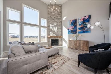 STUNNING HOME IN CHAMPIONS POINTE, LESS THAN ONE YEAR OLD! This on Champions Pointe Golf Course in Indiana - for sale on GolfHomes.com, golf home, golf lot