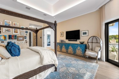 Perched on a rare, oversized lot at the end of a quiet on Boca Delray Golf and Country Club in Florida - for sale on GolfHomes.com, golf home, golf lot