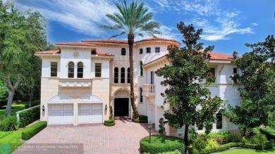 Located In The Heart Of Boca Raton, This Three-story Estate In on Polo Club of Boca Raton in Florida - for sale on GolfHomes.com, golf home, golf lot
