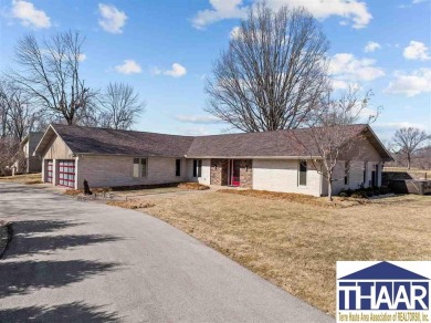 Discover an exceptional, executive property located on hole #14 on Country Club of Terre Haute in Indiana - for sale on GolfHomes.com, golf home, golf lot