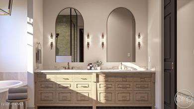 This 1.5-story modern Cottage exudes charm and functionality on River Landing Golf Course in North Carolina - for sale on GolfHomes.com, golf home, golf lot