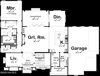 This 1.5-story modern Cottage exudes charm and functionality on River Landing Golf Course in North Carolina - for sale on GolfHomes.com, golf home, golf lot
