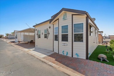 Discover this fully affixed 2 bed, 2 bath home in a vibrant 55+ on 3 Parks Fairways in Arizona - for sale on GolfHomes.com, golf home, golf lot