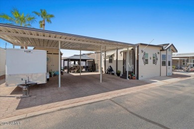 Discover this fully affixed 2 bed, 2 bath home in a vibrant 55+ on 3 Parks Fairways in Arizona - for sale on GolfHomes.com, golf home, golf lot