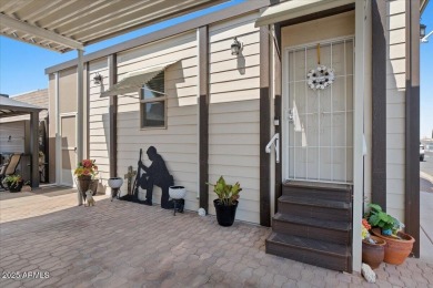 Discover this fully affixed 2 bed, 2 bath home in a vibrant 55+ on 3 Parks Fairways in Arizona - for sale on GolfHomes.com, golf home, golf lot