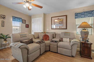 Discover this fully affixed 2 bed, 2 bath home in a vibrant 55+ on 3 Parks Fairways in Arizona - for sale on GolfHomes.com, golf home, golf lot