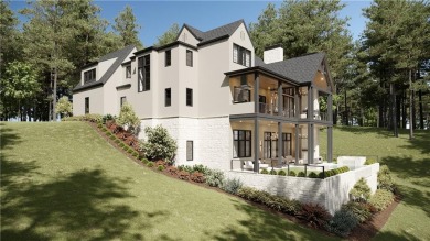 This exquisite property being built by Anker Custom Homes in the on The River Club in Georgia - for sale on GolfHomes.com, golf home, golf lot