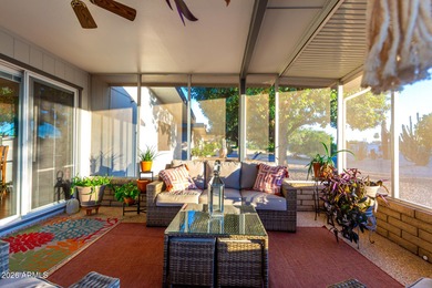 Extremely well cared-for 2-bedroom home features high ceilings on Sun City-Willow Creek / Willow Brook  in Arizona - for sale on GolfHomes.com, golf home, golf lot