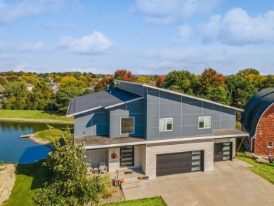 Check out this chic contemporary two story backing to a stocked on Des Moines Golf and Country Club in Iowa - for sale on GolfHomes.com, golf home, golf lot