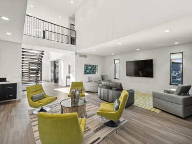 Check out this chic contemporary two story backing to a stocked on Des Moines Golf and Country Club in Iowa - for sale on GolfHomes.com, golf home, golf lot