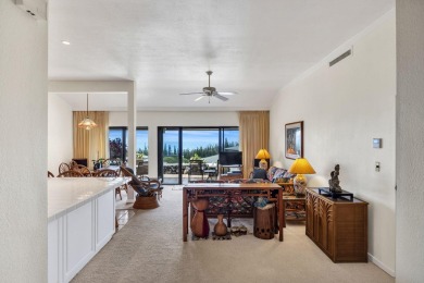 Expansive, panoramic ocean view from this recently painted on Kapalua Golf Club - Bay Course in Hawaii - for sale on GolfHomes.com, golf home, golf lot