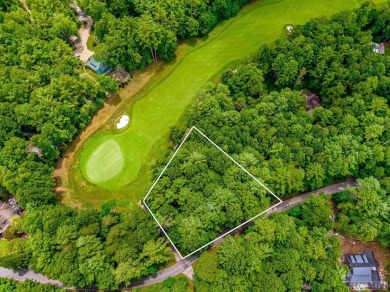 This .75 acre gently sloping golf course lot overlooks #3 green on Lake Toxaway Country Club in North Carolina - for sale on GolfHomes.com, golf home, golf lot