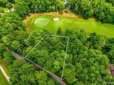 This .75 acre gently sloping golf course lot overlooks #3 green on Lake Toxaway Country Club in North Carolina - for sale on GolfHomes.com, golf home, golf lot