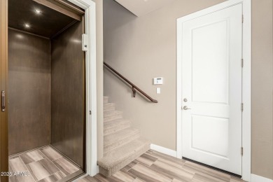 Picturesque Pinnacle Peak mountain, sunset and city light views on Troon Country Club in Arizona - for sale on GolfHomes.com, golf home, golf lot