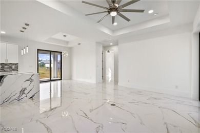 Brand-new construction 3-bedroom, 2-bath home featuring an open on Burnt Store Golf Club in Florida - for sale on GolfHomes.com, golf home, golf lot