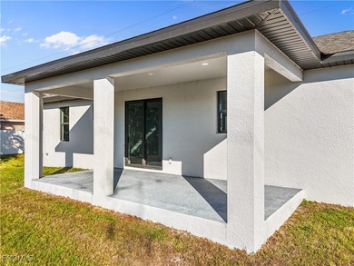 Brand-new construction 3-bedroom, 2-bath home featuring an open on Burnt Store Golf Club in Florida - for sale on GolfHomes.com, golf home, golf lot