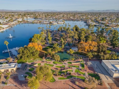 Discover this charming move-in ready gemini/twin home featuring on Sun City Lakes West and East in Arizona - for sale on GolfHomes.com, golf home, golf lot