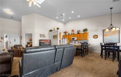 This immaculate, fully furnished townhome sits above the 15th on Wolf Creek At Paradise Canyon in Nevada - for sale on GolfHomes.com, golf home, golf lot
