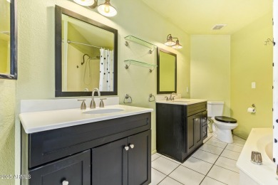 Charming 1,426 sqft home with dual master suites, nestled on The Lakes at Ahwatukee in Arizona - for sale on GolfHomes.com, golf home, golf lot