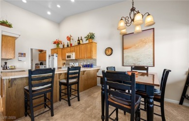 This immaculate, fully furnished townhome sits above the 15th on Wolf Creek At Paradise Canyon in Nevada - for sale on GolfHomes.com, golf home, golf lot