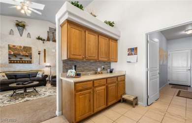 This immaculate, fully furnished townhome sits above the 15th on Wolf Creek At Paradise Canyon in Nevada - for sale on GolfHomes.com, golf home, golf lot