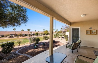 This immaculate, fully furnished townhome sits above the 15th on Wolf Creek At Paradise Canyon in Nevada - for sale on GolfHomes.com, golf home, golf lot