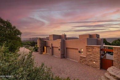Perched on the side of a mountain and backing directly to on Sedona Golf Resort in Arizona - for sale on GolfHomes.com, golf home, golf lot