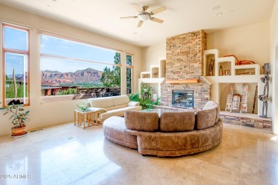 Perched on the side of a mountain and backing directly to on Sedona Golf Resort in Arizona - for sale on GolfHomes.com, golf home, golf lot