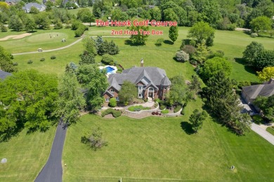 Discover a stunning estate that combines luxury and comfort on Royal Hawk Country Club in Illinois - for sale on GolfHomes.com, golf home, golf lot