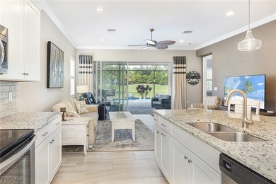 Priced to sell! The stunning saltwater pool is the focal point on Pelican Preserve Golf Club in Florida - for sale on GolfHomes.com, golf home, golf lot