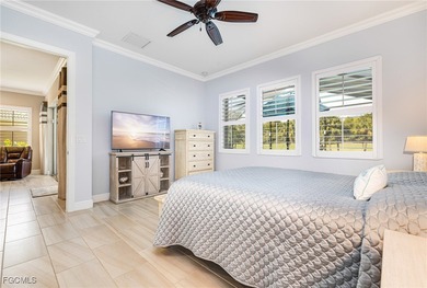 Priced to sell! The stunning saltwater pool is the focal point on Pelican Preserve Golf Club in Florida - for sale on GolfHomes.com, golf home, golf lot