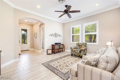 Priced to sell! The stunning saltwater pool is the focal point on Pelican Preserve Golf Club in Florida - for sale on GolfHomes.com, golf home, golf lot