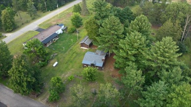 This charming Northwoods-style 1 bed, 1 bath cabin is just on Northern Bay Golf Resort and Marina in Wisconsin - for sale on GolfHomes.com, golf home, golf lot