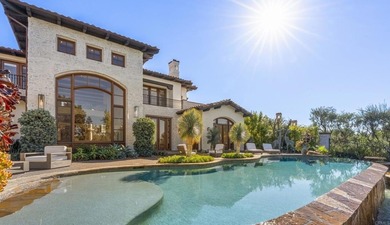 This stunning 5+ bedroom modern European estate offers an on The Bridges At Rancho Santa Fe in California - for sale on GolfHomes.com, golf home, golf lot