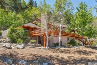 Step into mountain luxury with this exceptional 3-bedroom, 2 on Genoa Lakes Golf Club - Lakes Course in Nevada - for sale on GolfHomes.com, golf home, golf lot