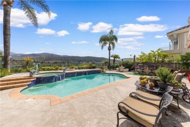 Elegant Mediterranean Estate with Golf Course  Mountain Views in on Dove Canyon Country Club in California - for sale on GolfHomes.com, golf home, golf lot