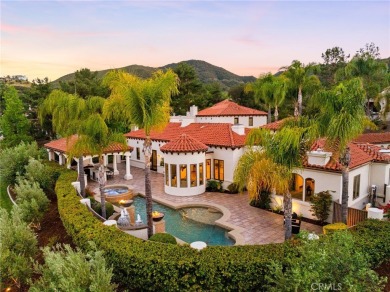 This 5,000 sq ft Spanish-style villa sits on one of the most on Bear Creek Golf and Country Club in California - for sale on GolfHomes.com, golf home, golf lot
