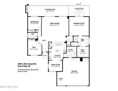This beautifully situated Laredo model in Quail Creek is on Quail Creek Country Club  in Arizona - for sale on GolfHomes.com, golf home, golf lot