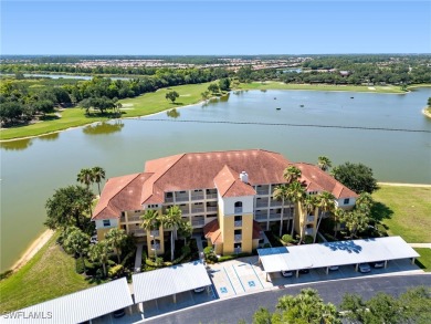 Nestled up to stunning waterfront and golf course views in the on Miromar Lakes Golf Club in Florida - for sale on GolfHomes.com, golf home, golf lot