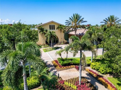 Nestled up to stunning waterfront and golf course views in the on Miromar Lakes Golf Club in Florida - for sale on GolfHomes.com, golf home, golf lot