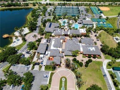 Nestled up to stunning waterfront and golf course views in the on Miromar Lakes Golf Club in Florida - for sale on GolfHomes.com, golf home, golf lot
