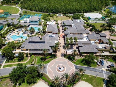 Nestled up to stunning waterfront and golf course views in the on Miromar Lakes Golf Club in Florida - for sale on GolfHomes.com, golf home, golf lot